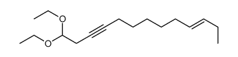 13,13-diethoxytridec-3-en-10-yne Structure