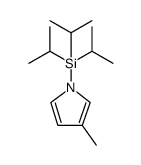 1H-Pyrrole, 3-methyl-1-[tris(1-methylethyl)silyl]结构式