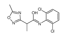 N-(2,6-dichlorophenyl)-2-(5-methyl-1,2,4-oxadiazol-3-yl)propanamide Structure