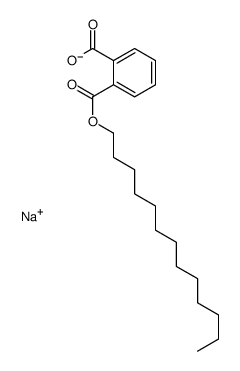 sodium,2-tridecoxycarbonylbenzoate结构式