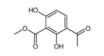 3-acetyl-2,6-dihydroxy-benzoic acid methyl ester Structure