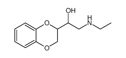 2-<2-Ethylamino-1-hydroxy-ethyl>-1,4-benzodioxan Structure