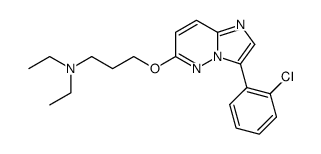 {3-[3-(2-chloro-phenyl)-imidazo[1,2-b]pyridazin-6-yloxy]-propyl}-diethyl-amine Structure