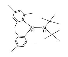 1,1-Di-tert-butyl-2,2-dimesityldisilan Structure