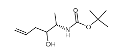 (2S,3SR)-2-{[(tert-butoxy)carbonyl]amino}hex-5-en-3-ol Structure