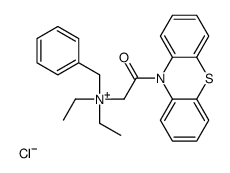 benzyl-diethyl-(2-oxo-2-phenothiazin-10-ylethyl)azanium,chloride结构式