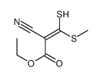 ethyl 2-cyano-3-methylsulfanyl-3-sulfanylprop-2-enoate Structure