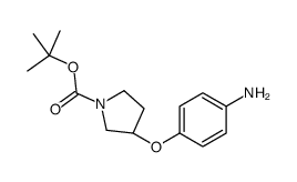 (R)-1-BOC-3-(4-AMINOPHENOXY)-PYRROLIDINE Structure