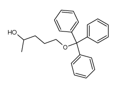 1,4-pentanediol monotrityl ether Structure