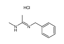 N-benzyl-N'-methylacetamidinium chloride Structure