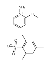 1-amino-2-methoxypyridinium 2,4,6-trimethylbenzenesulfonate结构式