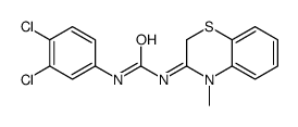 (3Z)-1-(3,4-dichlorophenyl)-3-(4-methyl-1,4-benzothiazin-3-ylidene)urea结构式