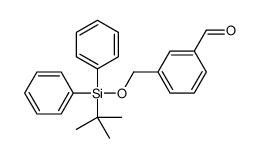 3-[[tert-butyl(diphenyl)silyl]oxymethyl]benzaldehyde结构式