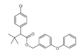 (3-phenoxyphenyl)methyl 2-(4-chlorophenyl)-3,3-dimethylbutanoate结构式