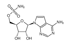 7-deaza-2',3'-O-isopropylidene-5'-O-(sulfamoyl)adenosine Structure