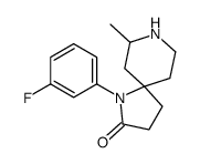 1-(3-fluorophenyl)-7-methyl-1,8-diazaspiro[4.5]decan-2-one Structure