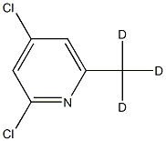 2,4-Dichloro-6-(methyl-d3)-pyridine structure