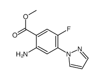 2-氨基-4-(1-吡唑基)-5-氟苯甲酸甲酯图片