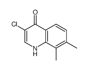 3-Chloro-7,8-dimethyl-4-hydroxyquinoline结构式