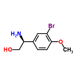 (2S)-2-Amino-2-(3-bromo-4-methoxyphenyl)ethanol Structure