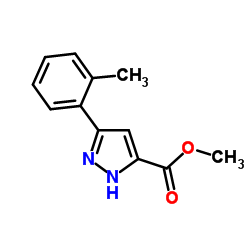 Methyl 3-(o-tolyl)-1H-pyrazole-5-carboxylate structure