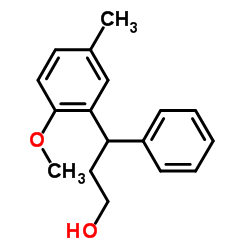 3-(2-Methoxy-5-methylphenyl)-3-phenyl-1-propanol Structure