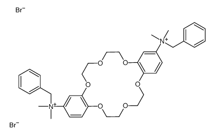 4',4''-Bis(dimethylbenzylammonium)dibenzo-18-crown-6 dibromide结构式