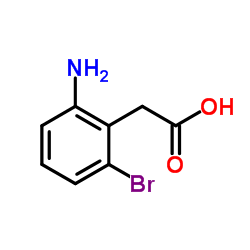 (2-Amino-6-bromophenyl)acetic acid结构式