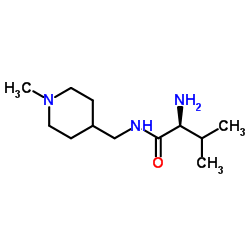 N-[(1-Methyl-4-piperidinyl)methyl]-L-valinamide Structure