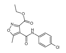 ETHYL 4-[(4-CHLOROANILINO)CARBONYL]-5-METHYL-3-ISOXAZOLECARBOXYLATE structure