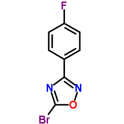 5-Bromo-3-(4-fluorophenyl)-1,2,4-oxadiazole Structure