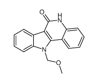 11-(methoxymethyl)indolo[3,2-c]quinolin-6-one结构式