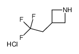 3-(2,2,2-trifluoroethyl)azetidine,hydrochloride structure