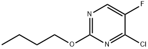 2-butoxy-4-chloro-5-fluoropyrimidine结构式