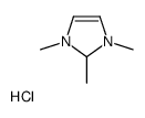 1,2,3-trimethyl-1,2-dihydroimidazol-1-ium,chloride Structure