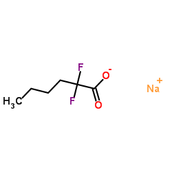Sodium 2,2-difluorohexanoate Structure