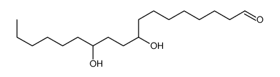 9,12-dihydroxyoctadecanal Structure