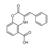 3-benzylidene-2-oxo-4H-1,4-benzoxazine-5-carboxylic acid结构式