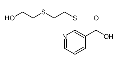 2-[2-(2-hydroxyethylsulfanyl)ethylsulfanyl]pyridine-3-carboxylic acid结构式