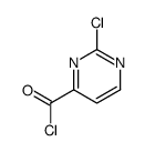 4-Pyrimidinecarbonyl chloride, 2-chloro- (9CI) structure