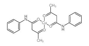 Copper,bis(3-oxo-N-phenylbutanamidato-O,O')- (9CI) structure