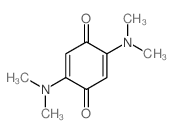 2,5-Cyclohexadiene-1,4-dione,2,5-bis(dimethylamino)- Structure