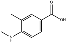 3-Methyl-4-methylamino-benzoic acid结构式