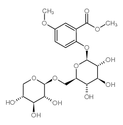 报春花根苷结构式