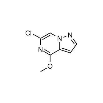 6-氯-4-甲氧基吡唑并[1,5-a]吡嗪结构式