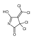 3,3-dichloro-4-(dichloromethylidene)pyrrolidine-2,5-dione结构式