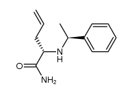 (S)-2-(((S)-1-phenylethyl)amino)pent-4-enamide Structure