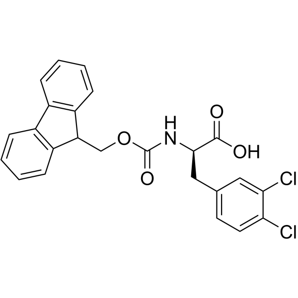 Fmoc-L-phe(3,4-Cl2)-OH structure