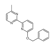 4-methyl-2-(6-phenylmethoxypyridin-2-yl)pyrimidine结构式