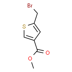 methyl 5-(bromomethyl)thiophene-3-carboxylate结构式